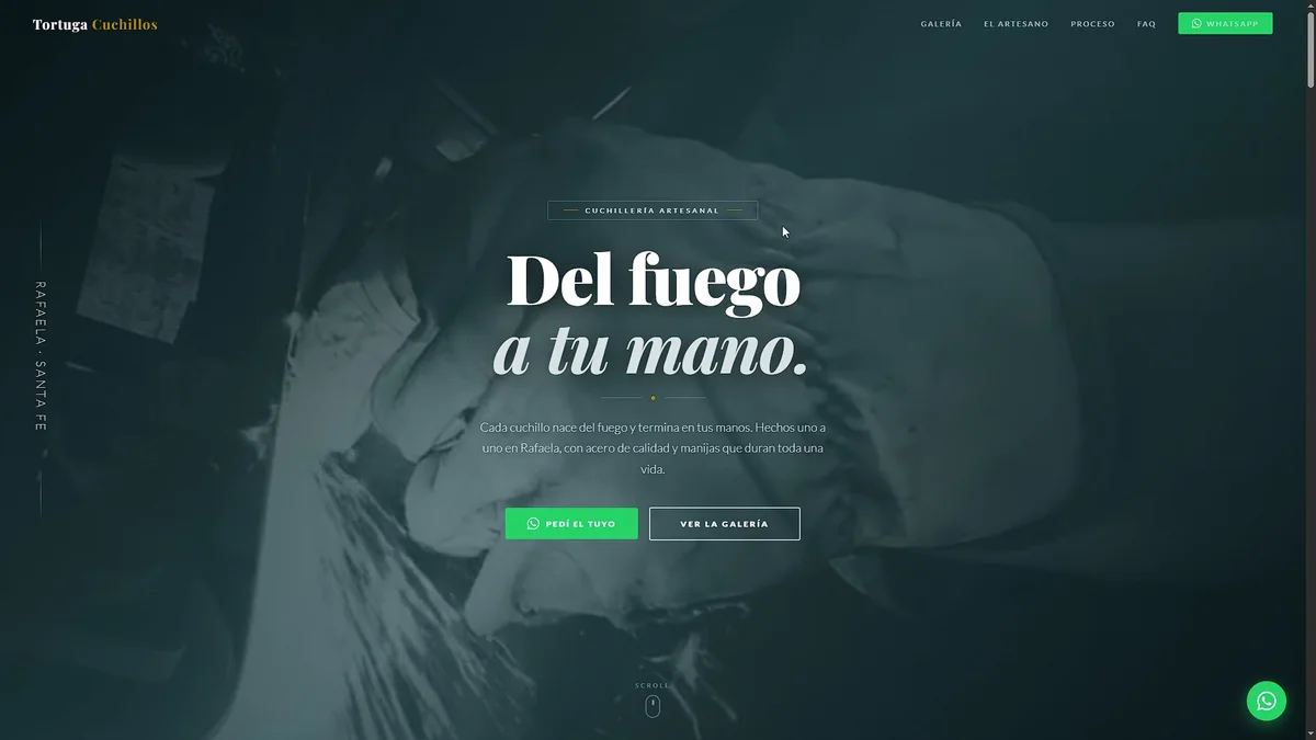 Tortuga Cuchillos — sitio web